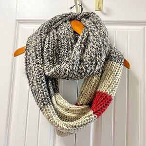 Roots Cabin Cable Knit Infinity Scarf